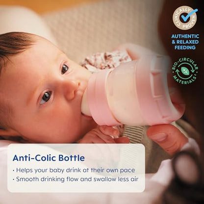 New MAM Easy Start Anti Colic Baby Bottle 5 oz,  3 Count (Pack of 1) (Beige Linen)