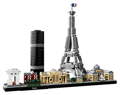 New LEGO Architecture Paris Skyline Collectible Model Building Kit with Eiffel Tower and The Louvre 21044