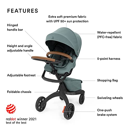 New Stokke Xplory X Luxury Stroller (Cool Teal)