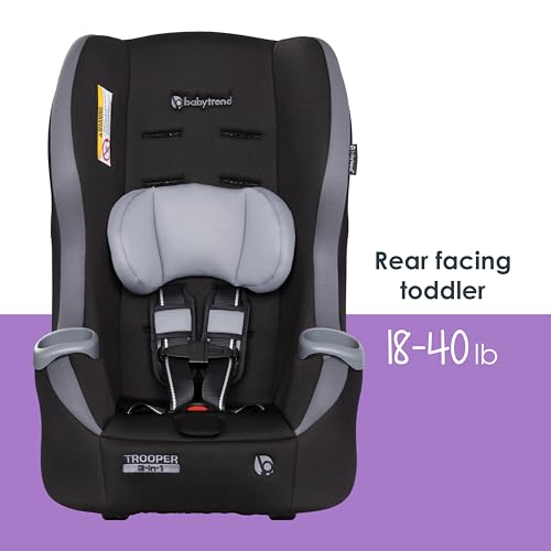 New Baby Trend Trooper 3-in-1 Convertible Car Seat (Dash Black)