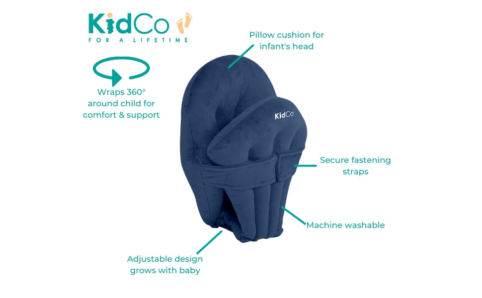 KidCo HuggaPod Portable Baby Seated Support (Navy)