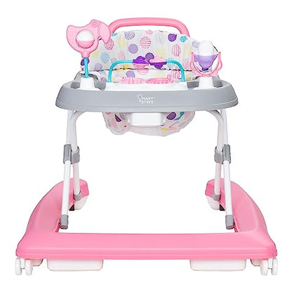 New Smart Steps Plus 2-in-1 Walker with Deluxe Toys, Orbits Pink