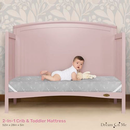 New Dream On Me Snooze Crib & Toddler Mattress