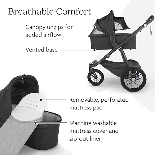 New UPPAbaby Bassinet Declan (Oat Mélange/Silver Frame)