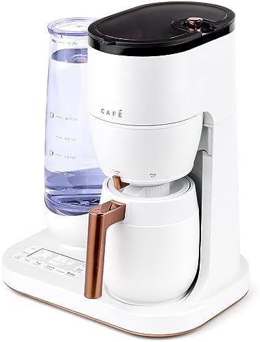 Café Specialty Grind and Brew Coffee Maker Single-Serve to 10-Cup (Matte White)