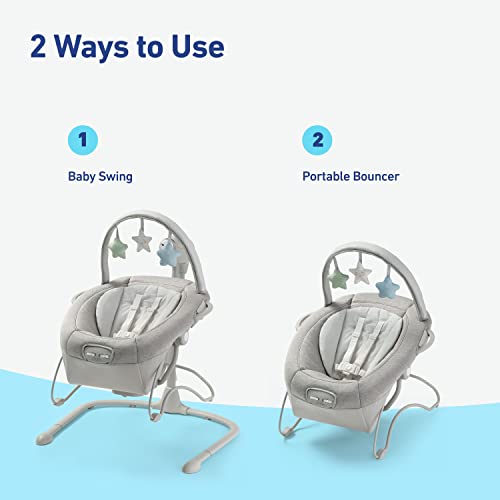 Graco Soothe 'n Sway LX Baby Swing with Portable Bouncer (Derby)