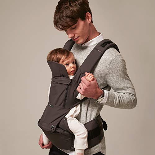 New ÉCLEVE Pulse Hip Seat Baby Carrier - Ultimate Comfort, 9 Position, Front & Back Carry, US Safety Certified, Up to 45 lbs, Charcoal Grey