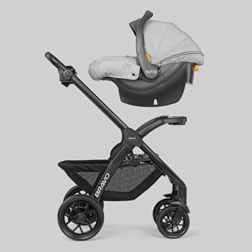 New Chicco Bravo LE Trio Travel System (Driftwood/Grey)