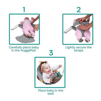 KidCo HuggaPod Portable Baby Seated Support (Gray)