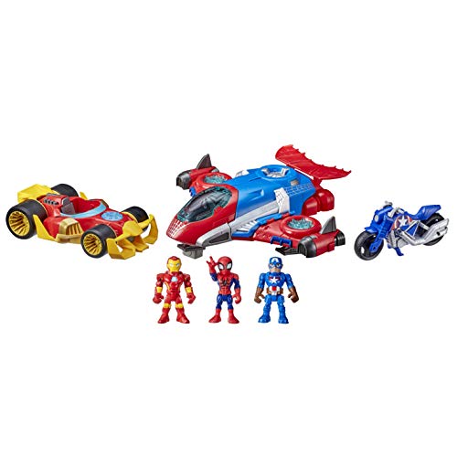 New Marvel Super Hero Adventures Figure and Jetquarters Multipack