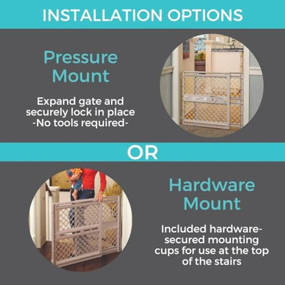 Toddleroo by North States Supergate Ergo Child Gate (Sand)