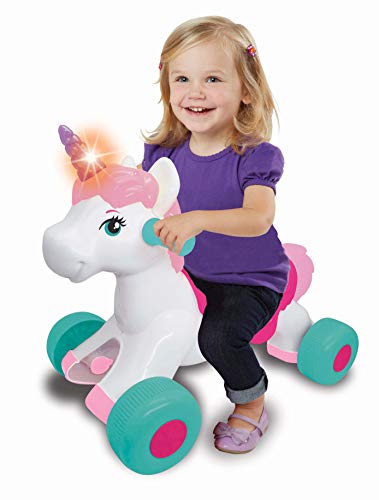 Kiddieland Light N Sounds Magical Ride-on Unicorn