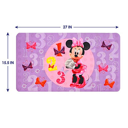 New Ginsey Disney Minnie Mouse Bowtique Decorative Safety Bathtub Mat (Purple)