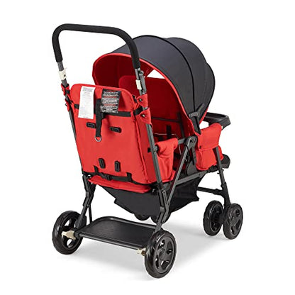 Joovy Caboose Sit and Stand Tandem Double Stroller (Graphite Red)