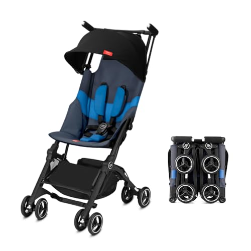 New gb Pockit+ All-Terrain, Ultra Compact Lightweight Travel Stroller (Night Blue)