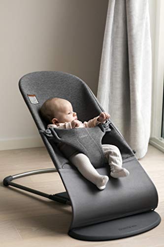 BabyBjörn Bouncer Bliss, 3D jersey, Charcoal gray