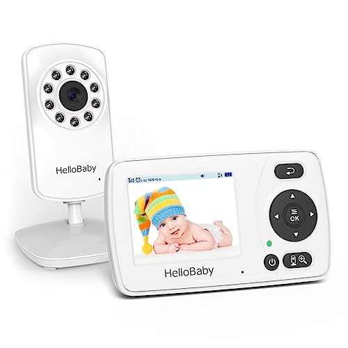 HelloBaby Monitor with Camera and Audio, No WiFi (HB30)