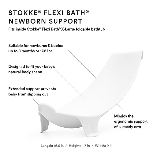 New Stokke Flexi Bathtub X-Large Bundle (Transparent Blue)