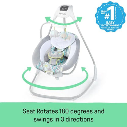 Ingenuity SimpleComfort Lightweight Compact 6-Speed Baby Swing (Everston)