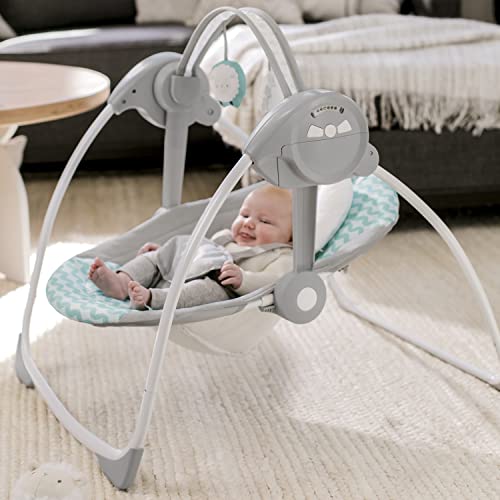 New Ingenuity: ity by Ingenuity Swingity Swing Easy-Fold Portable Baby Swing