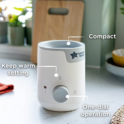 New Tommee Tippee Easiwarm Bottle Warmer (White)