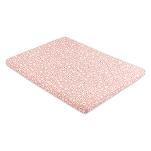 New Babyletto 100% Organic Cotton All-Stages Midi Crib Sheet (Daisy)