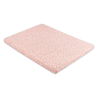 New Babyletto 100% Organic Cotton All-Stages Midi Crib Sheet (Daisy)