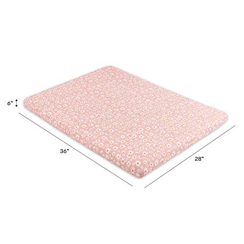 New Babyletto 100% Organic Cotton All-Stages Midi Crib Sheet (Daisy)