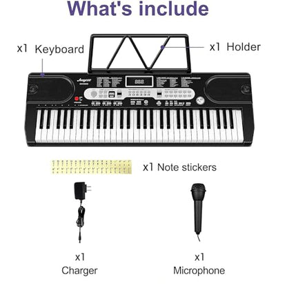 New Keyboard Piano, 61 Key Electric Piano Keyboard for Beginners and Kids