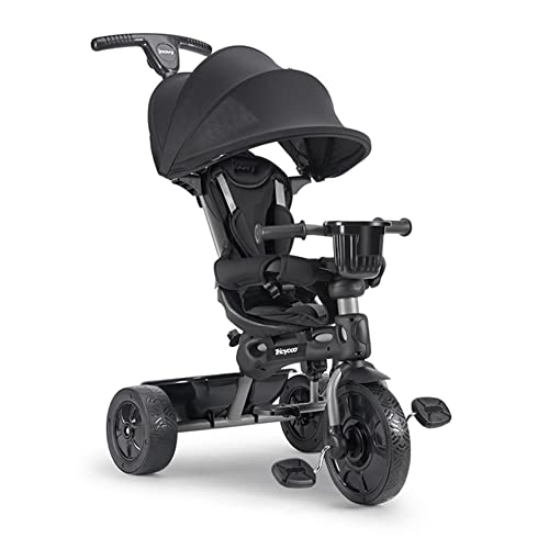 Joovy Tricycoo 4.1 Kids Tricycle with Retractable Canopy (Black)