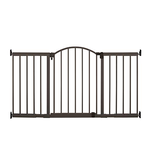 New Summer Infant Metal Expansion Extra Wide Safety Pet and Baby Gate, 44"-71" Wide, 36” Tall (Bronze)