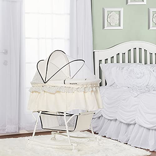 Dream On Me Lacy Portable 2-in-1 Bassinet & Cradle (Cream)