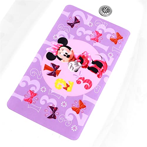 New Ginsey Disney Minnie Mouse Bowtique Decorative Safety Bathtub Mat (Purple)