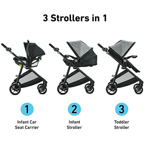 New Graco, Modes Element Travel System Includes Baby Stroller with Reversible Seat (Canter) (Not in original box)