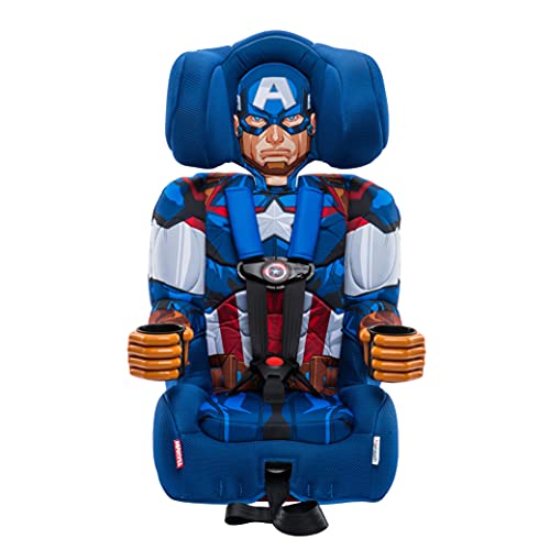 New KidsEmbrace Marvel Captain America 2-in-1 Forward-Facing Booster Car Seat