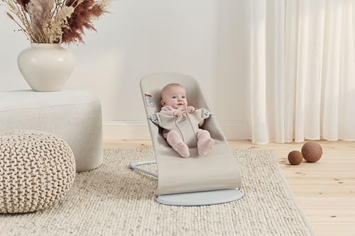 New BabyBjörn Bouncer Bliss, 3D Jersey (Light Beige)