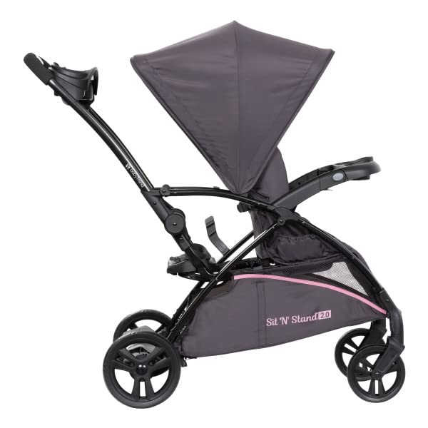 Baby Trend Sit N' Stand 2.0 – Convertible Double Stroller (Simply Pink)