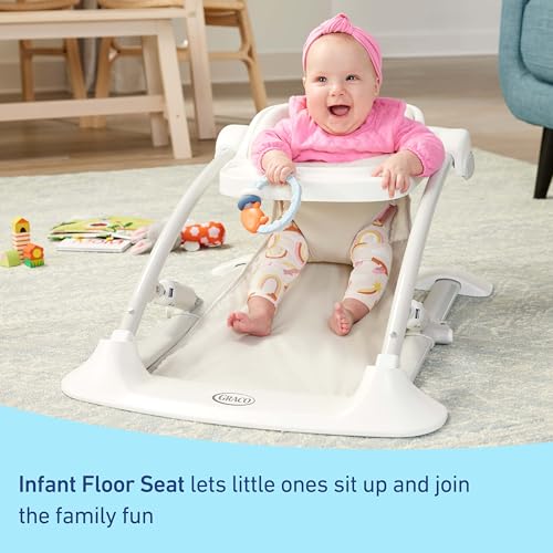 New Graco Jumpstart 4-in-1 Adjustable Infant Activity Bouncer & Jumper with Snack Tray, Geo Pop