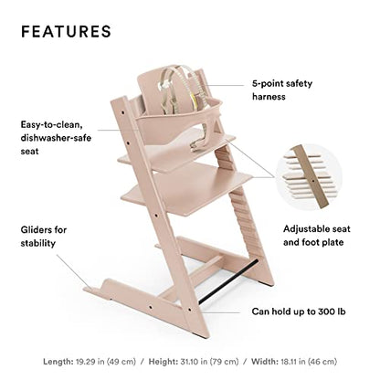 New Tripp Trapp High Chair from Stokke (Serene Pink)