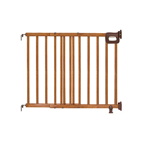 Summer Infant Deluxe Stairway Simple to Secure Safety Pet and Baby Gate,30'-48' Wide,32' Oak Wood