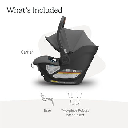 New UPPAbaby Aria Lightweight Infant Car Seat (Charcoal Mélange/Saddle Leather)
