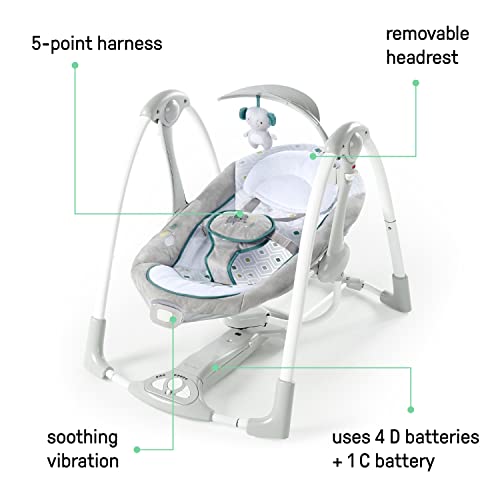 Ingenuity ConvertMe 2-in-1 Baby Swing (Nash)