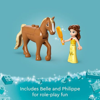 New LEGO Disney Princess Belle’s Storytime Horse Carriage and Mini-Doll Princess Toy, 43233