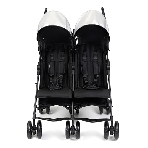 Summer Infant 3Dlite Folding Lightweight Side by Side Double Stroller (Black)