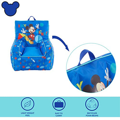 New Idea Nuova Disney Mickey Mouse Kids Nylon Bean Bag Chair (Large)