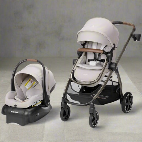 New Maxi-Cosi Zelia² Luxe 5-in-1 Modular Travel System (New Hope Tan)