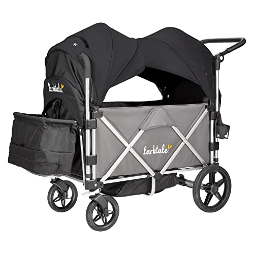 Larktale Caravan with Canopies Double Seater Collapsible Wagon (Caravan/Canopies Bundle)