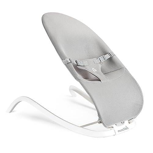 New Munchkin® Spring 2-in-1 Baby Bouncer & Rocker (Grey)