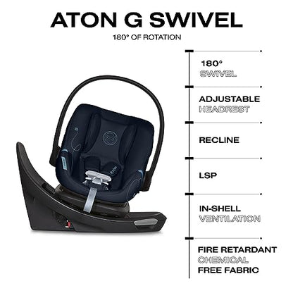 New Cybex Aton G Swivel (Ocean Blue)