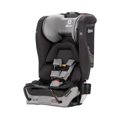 New Diono Radian 3RXT SafePlus - 4-in-1 Convertible Car Seat, Rear & Forward Facing, 3-Stage Protection, 10-Year Use, Slim Fit, Gray Slate